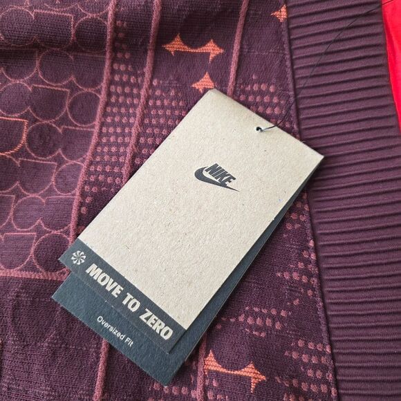Nike Naomi Osaka Jacquard Jacket Burgundy Floral Gold Women's Large L FV7795-652 - Picture 6 of 13